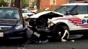 police car crash