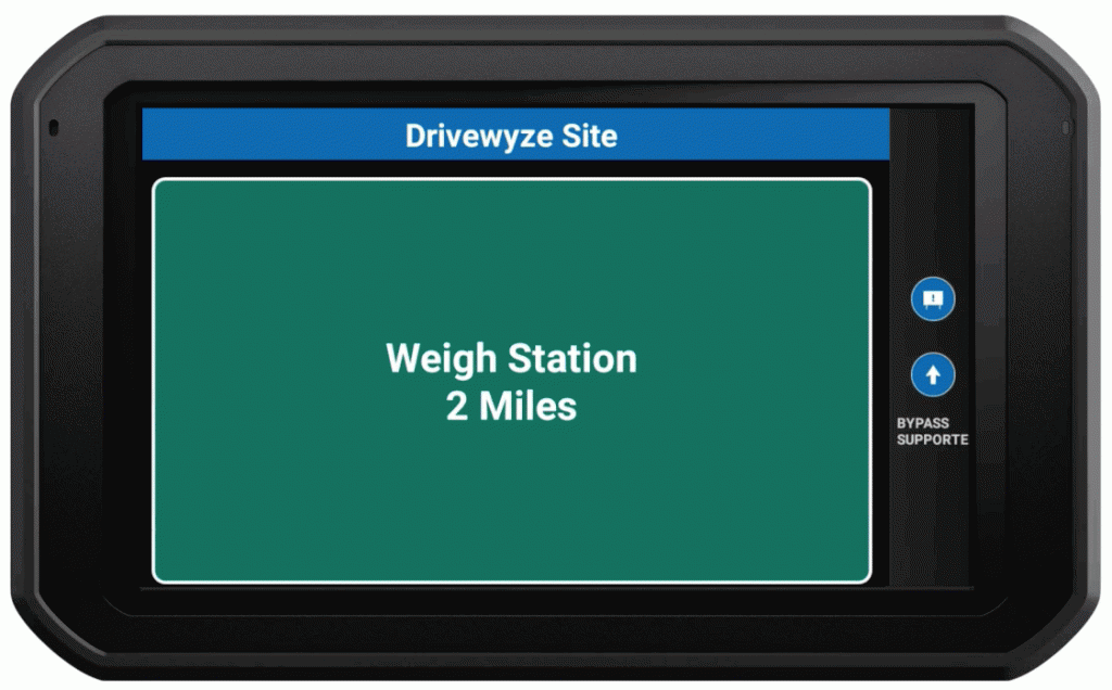 Drivewyze weigh station bypass