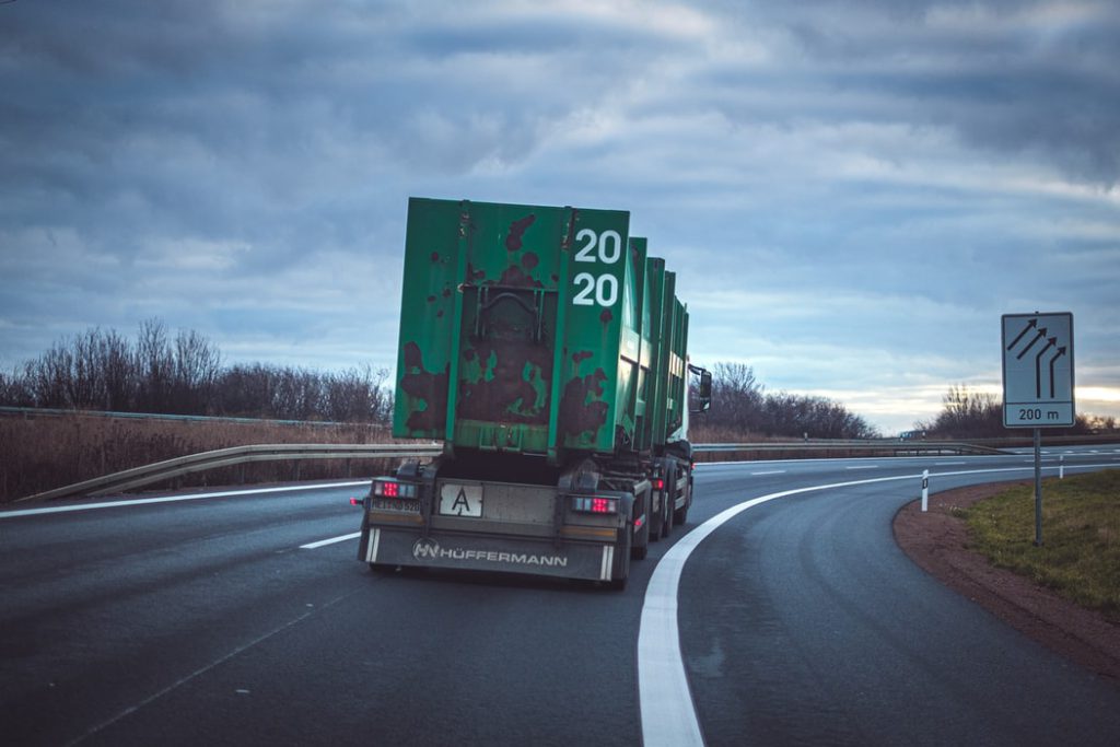 Truck on a German highway