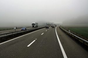 Transport truck on the highway