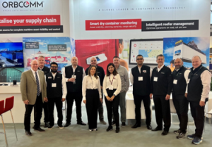 A photo of the ORBCOMM team at Intermodal Europe 2023